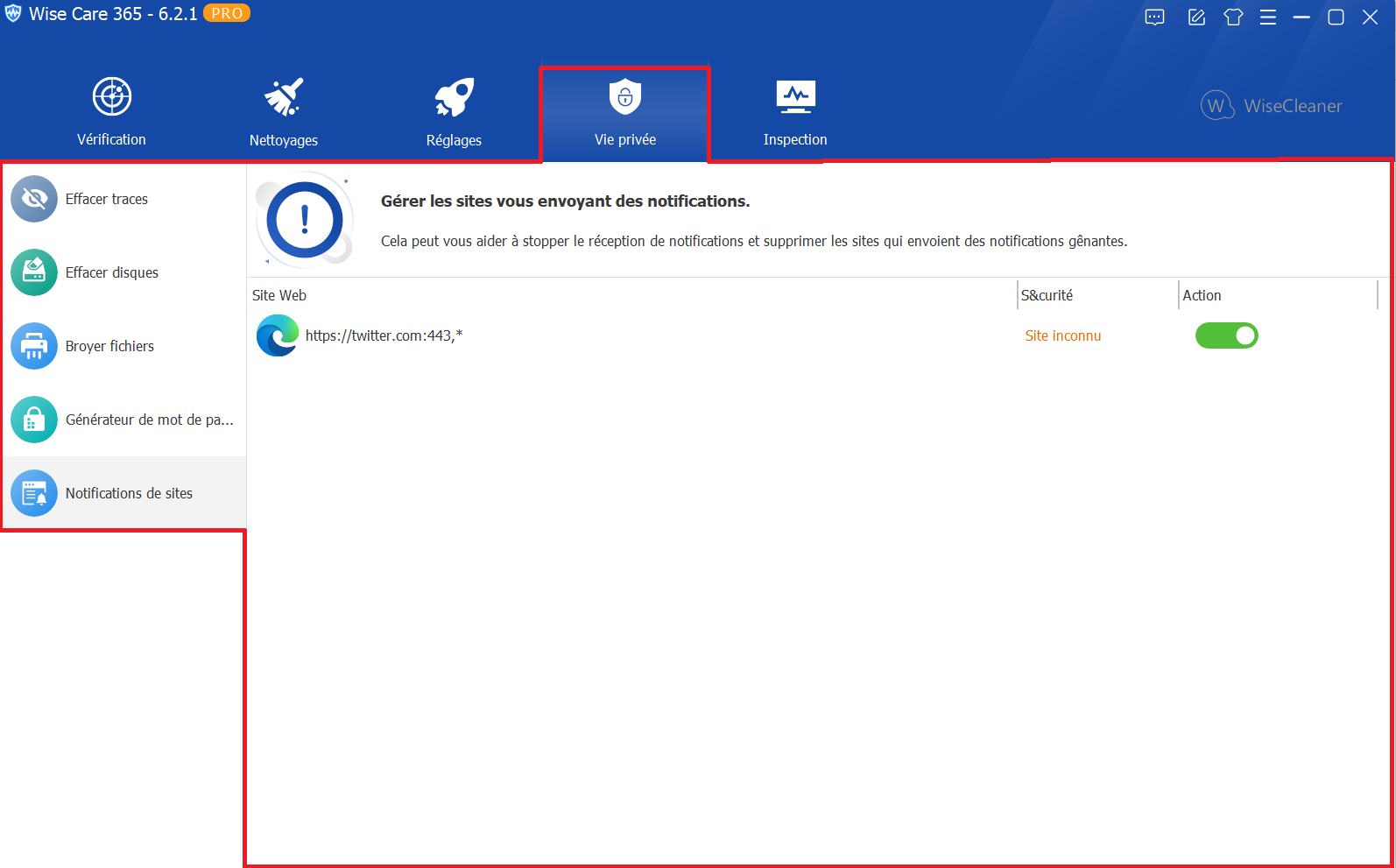 WiseCare365-Vieprivee-Notificationsdesites